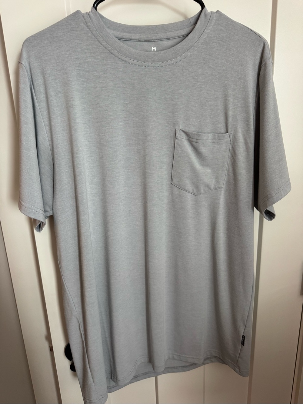 Free Fly Apparel Light Gray Bamboo Short Sleeve Pocket Tee